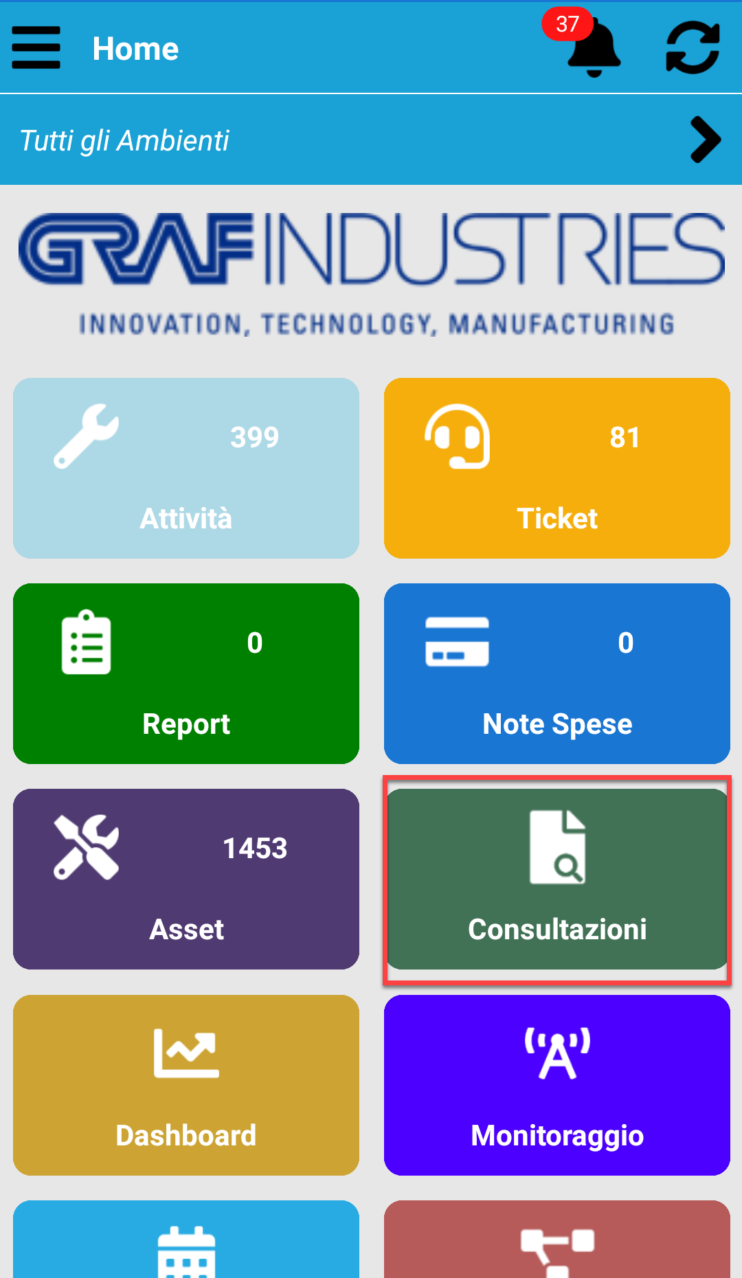 Consultazioni - Attività programmate e Storico