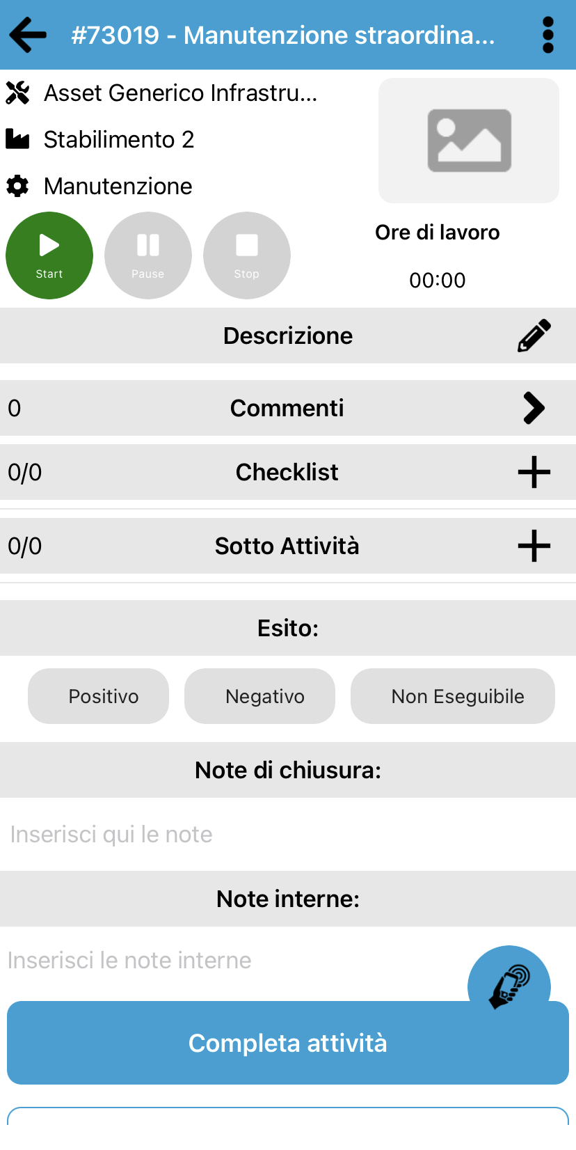 Attività - Disattivazione modalità 