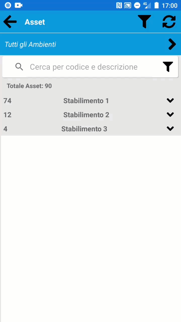 Asset - Ricerca in modalità 