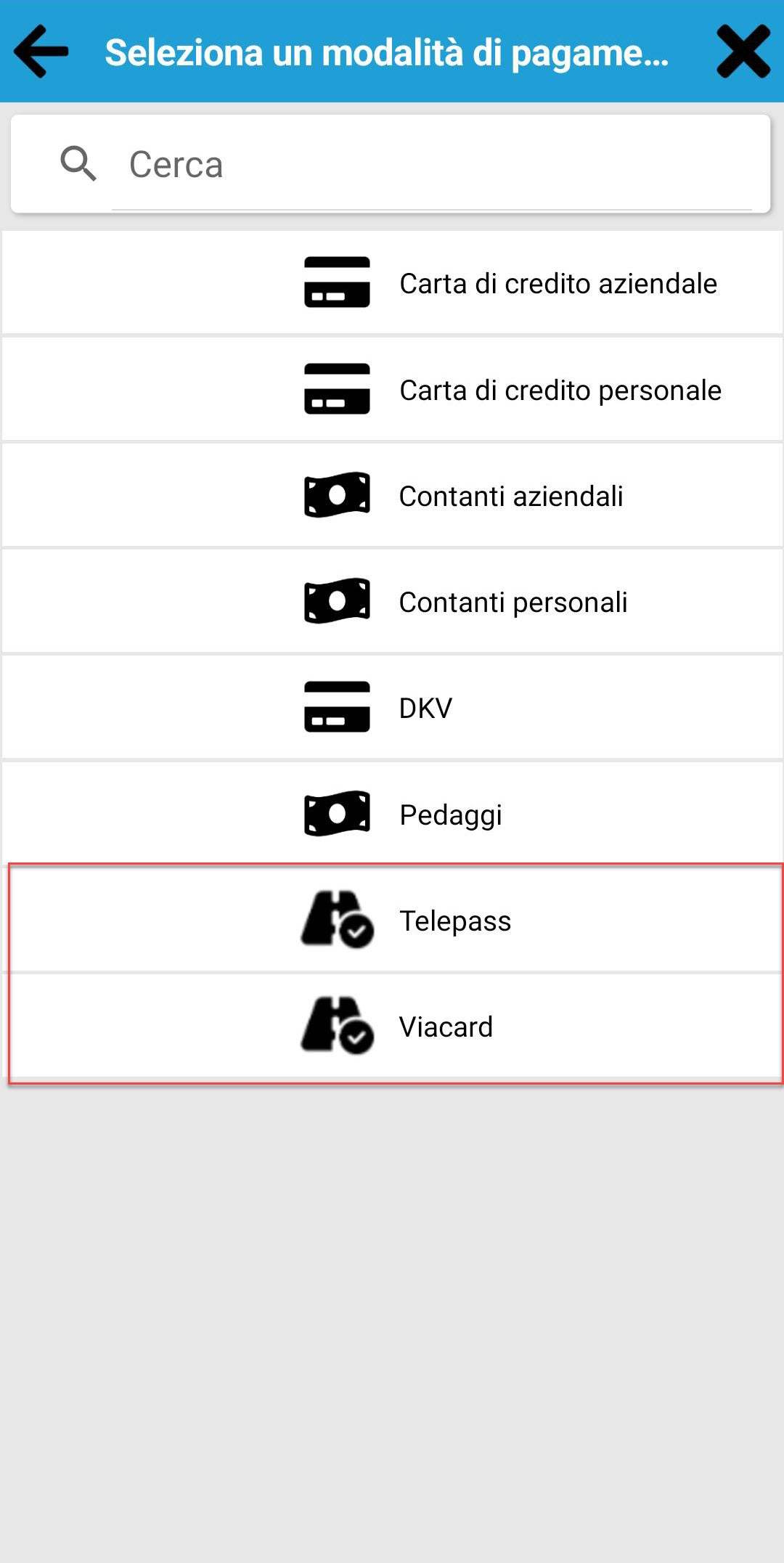 Costi - Nuove tipologie di pagamento