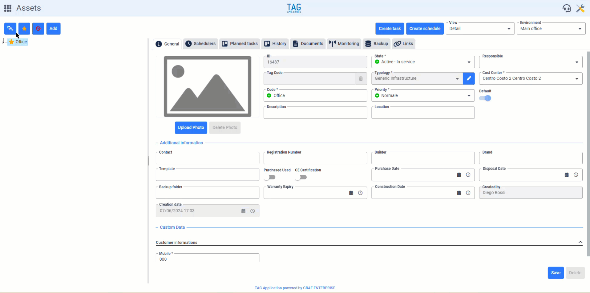 Asset – Sospensione notifiche variabili