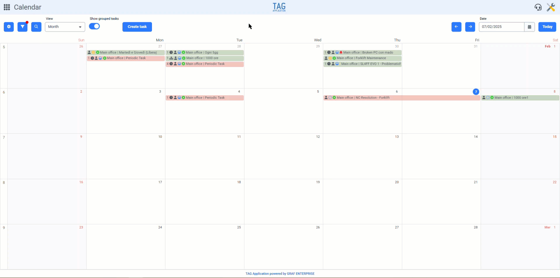 Calendario – Nuovo filtro per titolo e descrizione attività