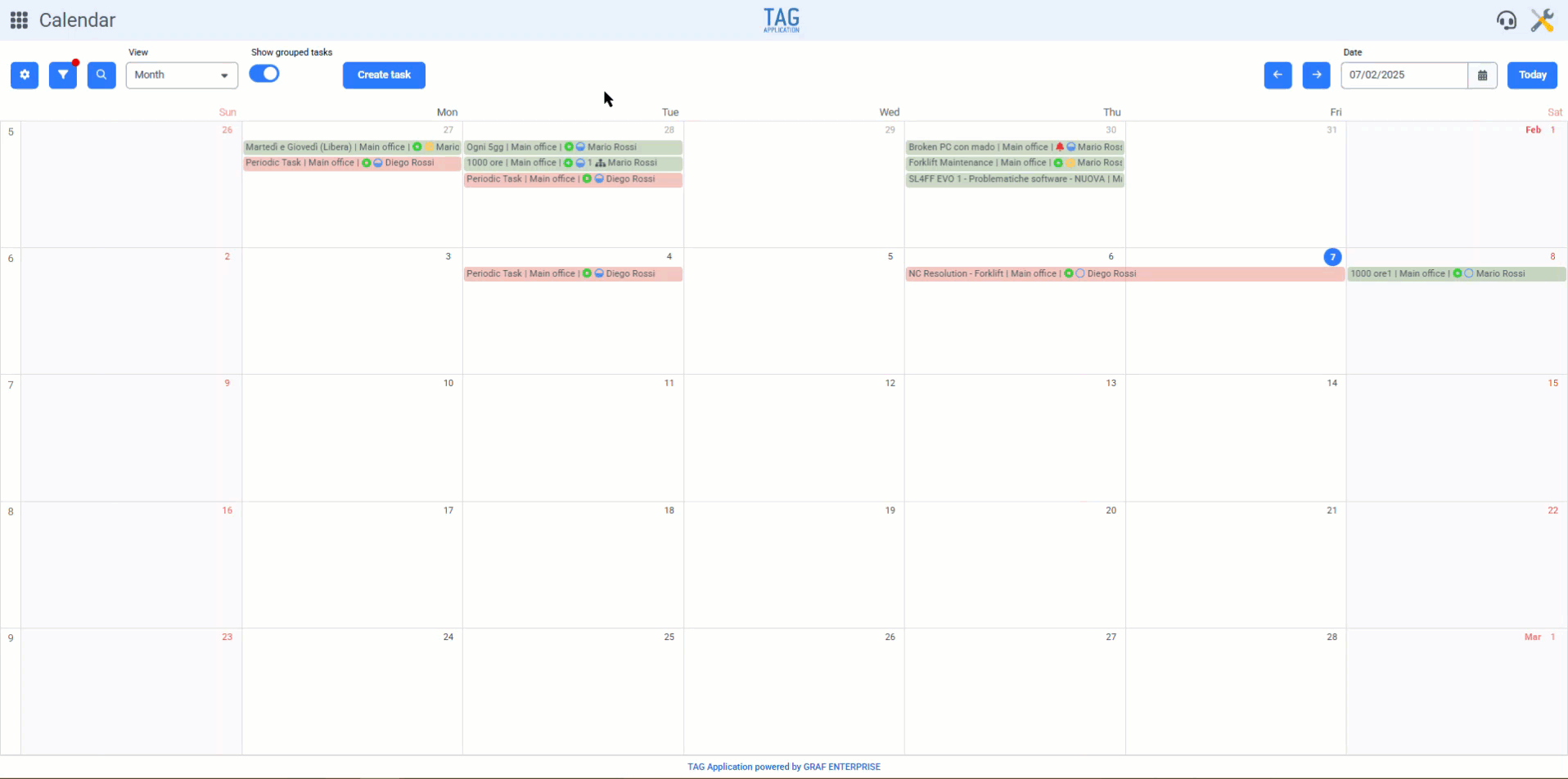 Calendario – Personalizzazione delle informazioni attività sulle mattonelle