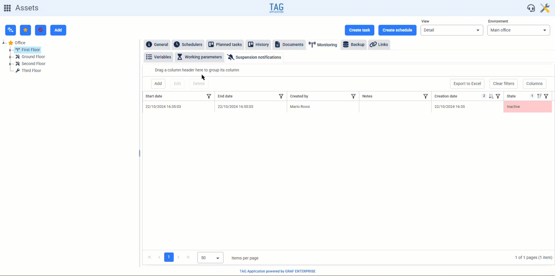 Monitoring – New notes field for notification suspensions related to variables