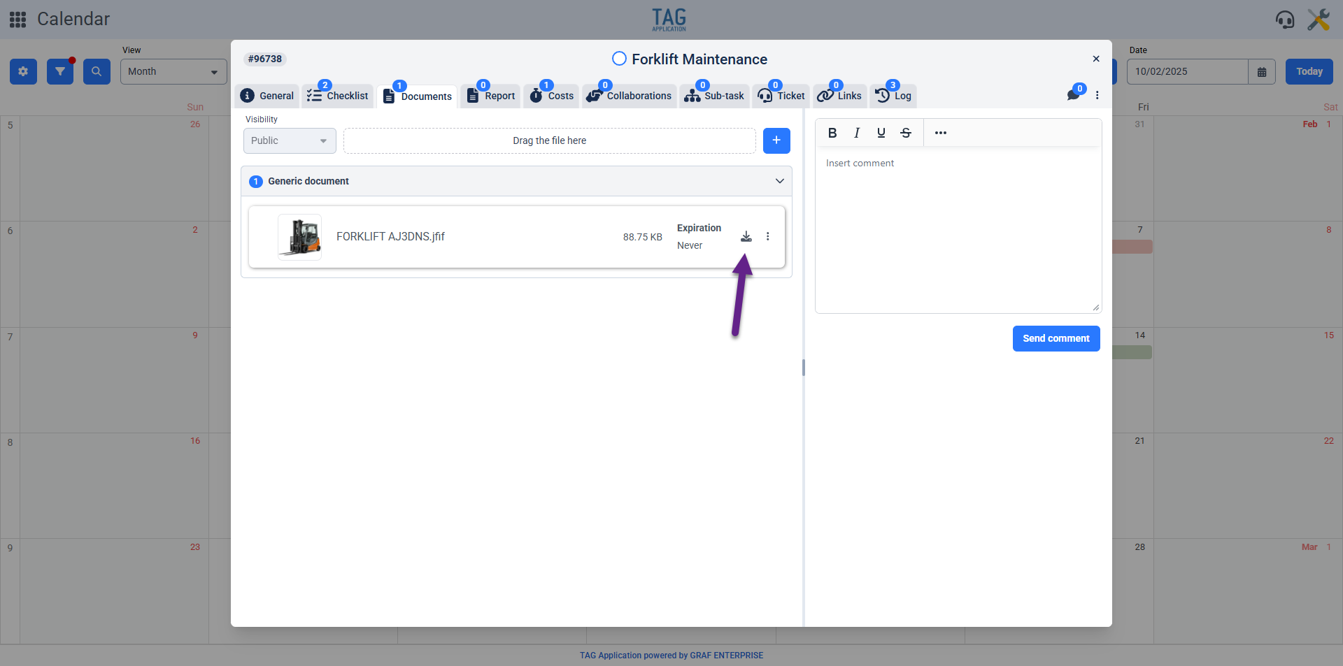 Documents – New icon for downloading